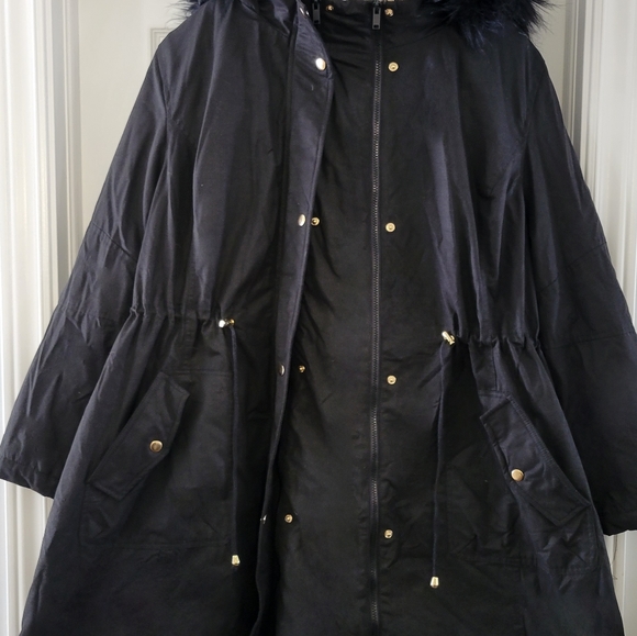Plus Size Double Zip Winter Jacket (Maternity) - Picture 4 of 4